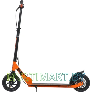 Самокат Novatrack Polis Disc 200DB.POLIS.OR20 (черный/оранжевый, 2020) картинка 3
